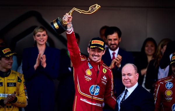 GP Monaco F1 2024 Charles Leclerc podium